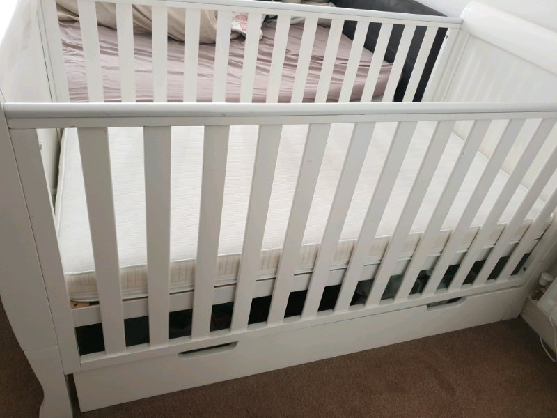 obaby lincoln sleigh cot bed